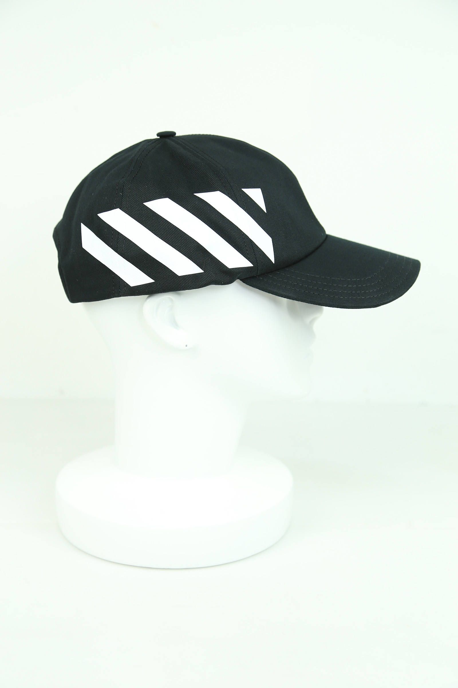 OFF-WHITE - DIAG BASEBALL CAP / ブラック×ホワイト | Tempt