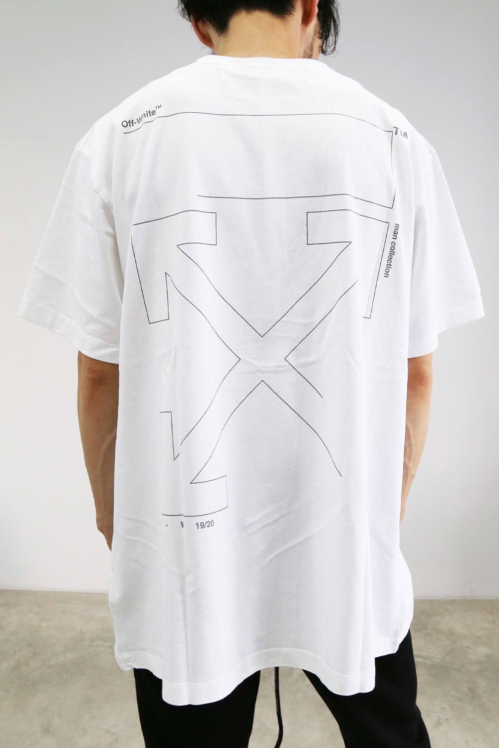 OFF WHITE unfinished s/s over tee Tシャツ S-