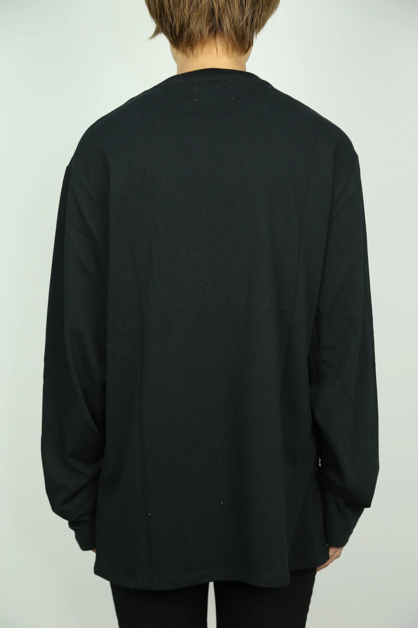 ONE POINT BOXY L/S TEE / ブラック