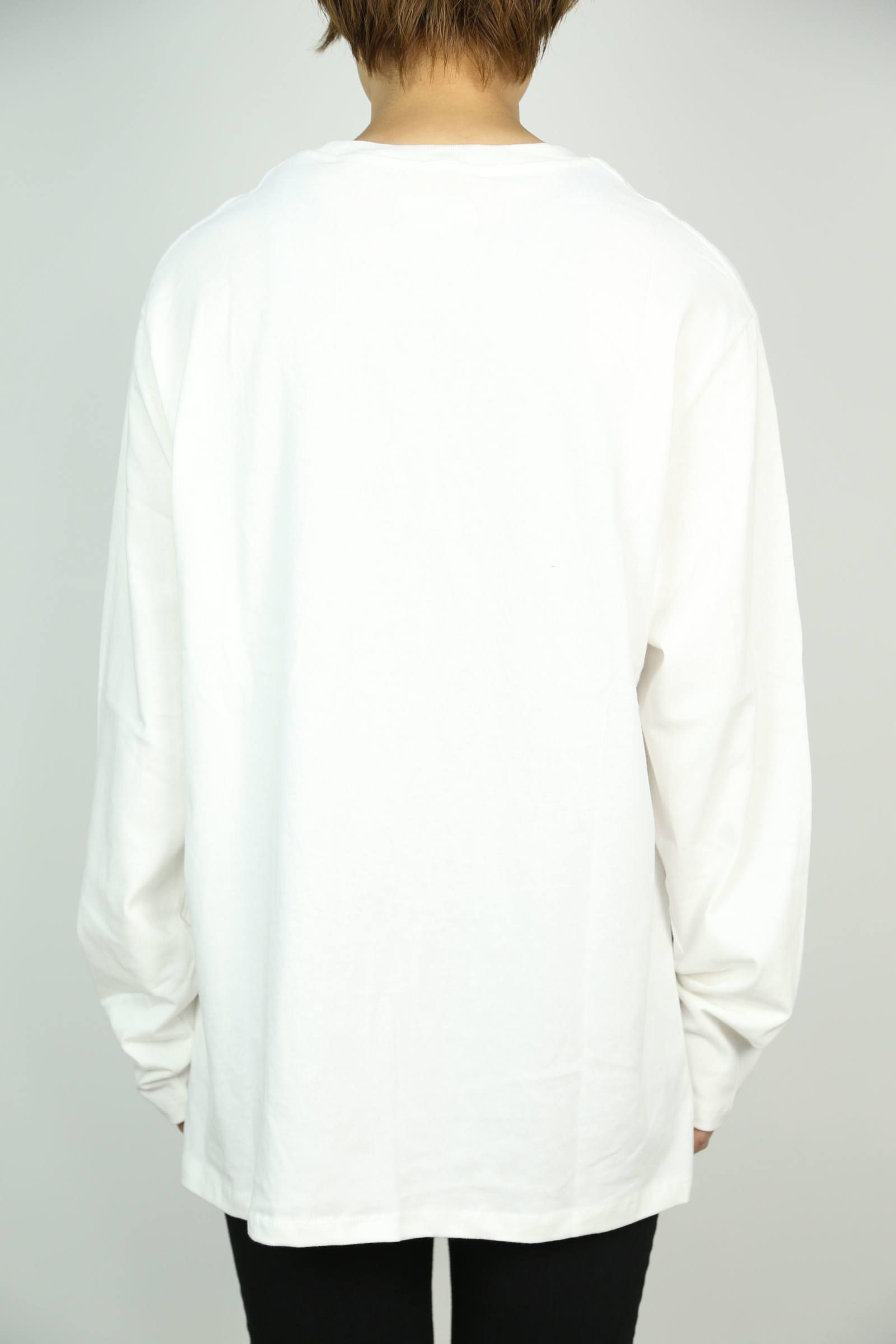 ONE POINT BOXY L/S TEE / オフホワイト