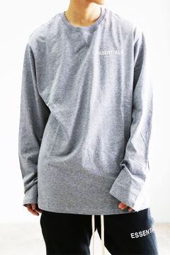 ONE POINT BOXY L/S TEE / グレー