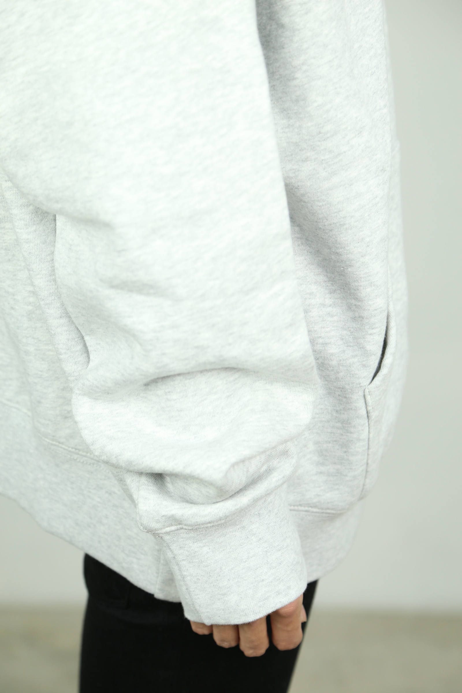 SOLID SWEAT HOODIE / ライトヘザーグレー