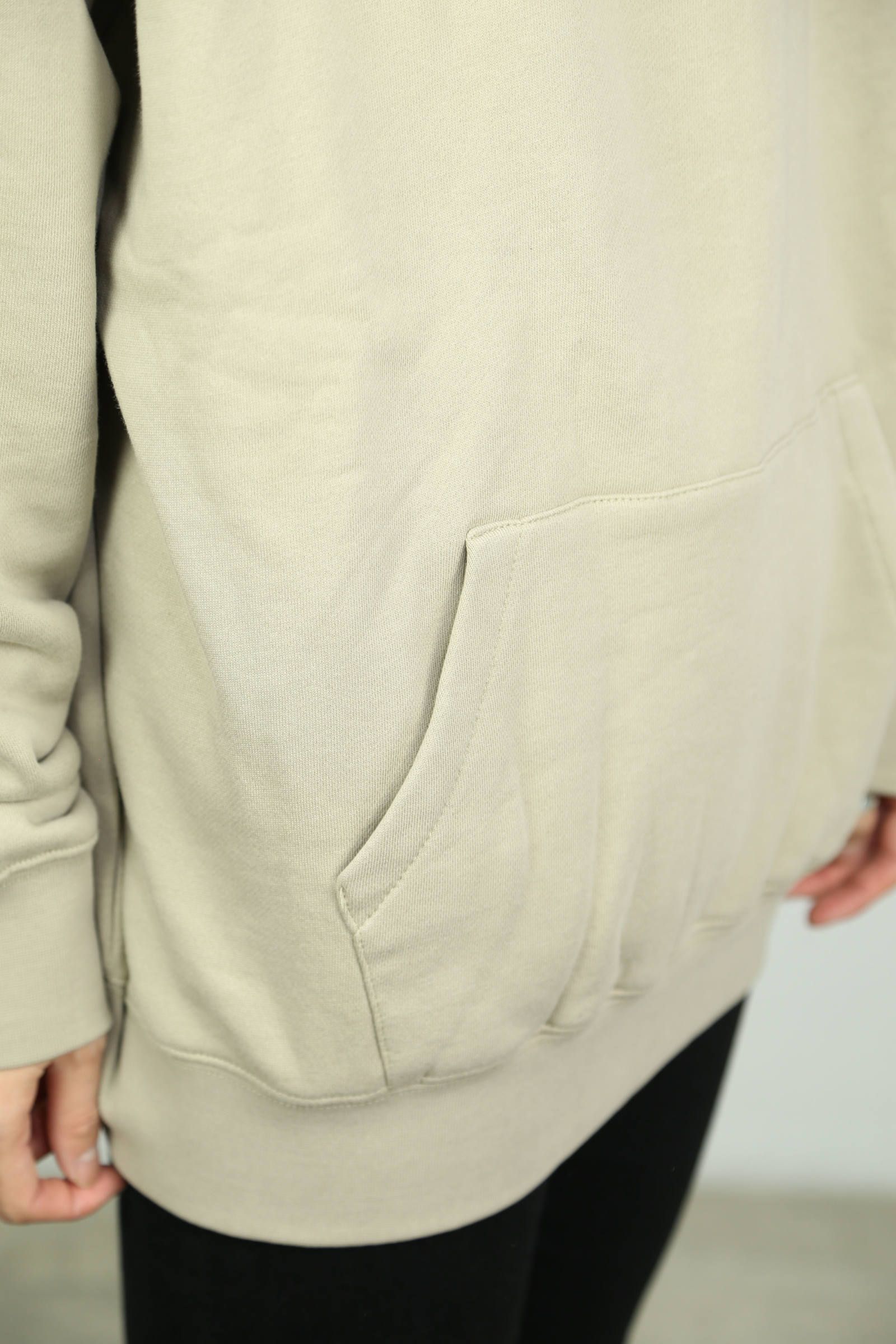 SOLID SWEAT HOODIE / タン