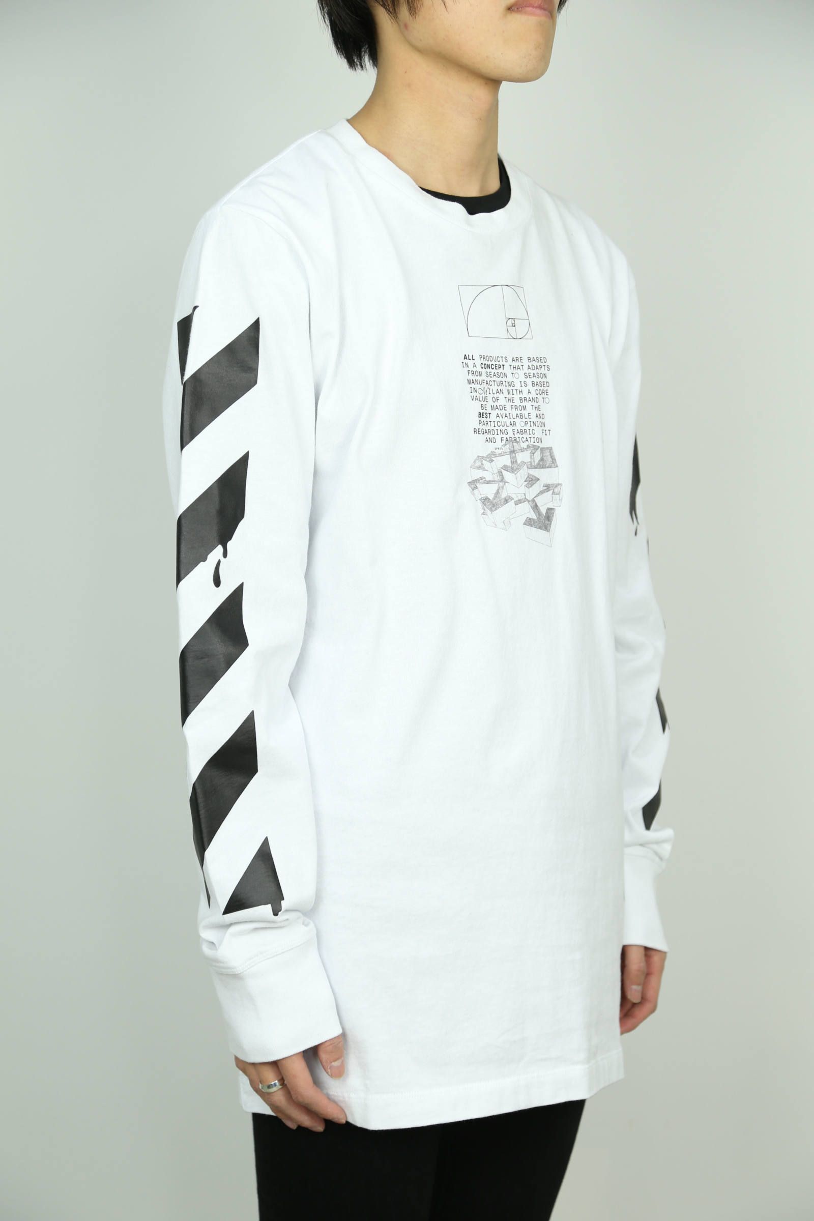 OFF-WHITE - DRIPPING ARROWS L/S TEE / ホワイト | Tempt