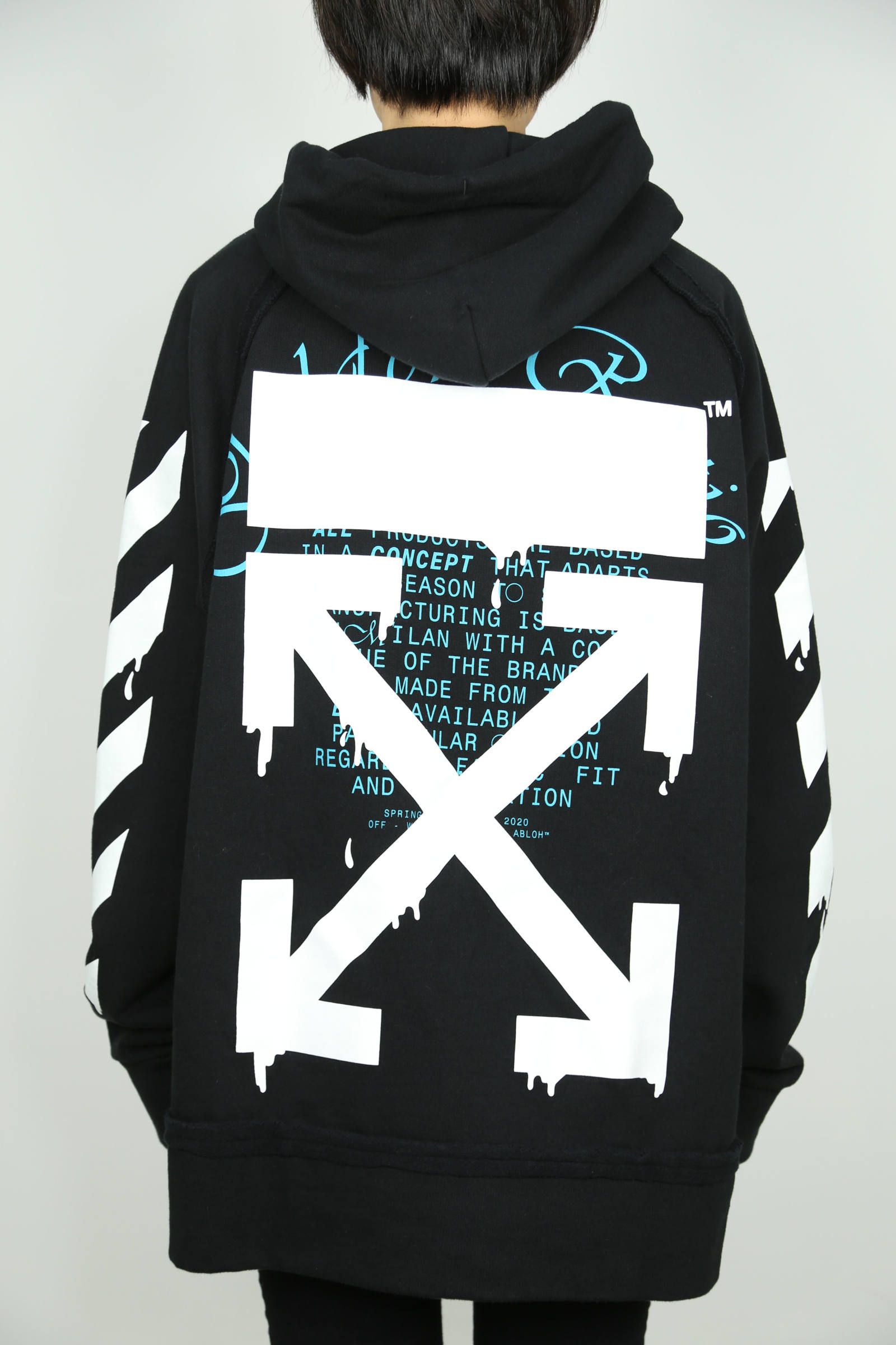 OFF-WHITE - DRIPPING ARROWS INCOMP HOODIE / ブラック | Tempt