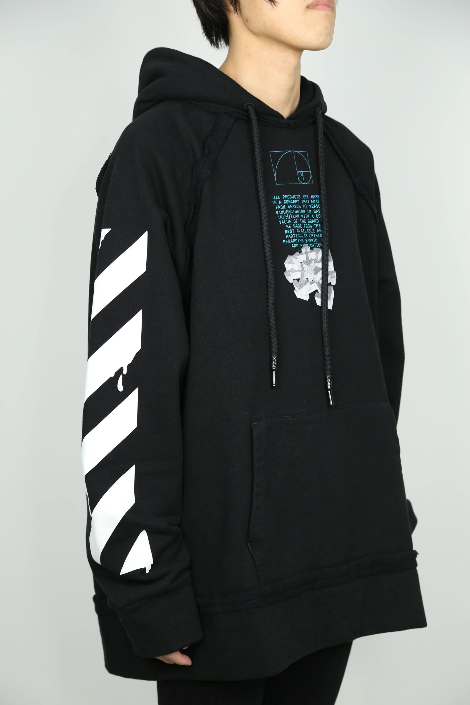 OFF-WHITE - DRIPPING ARROWS INCOMP HOODIE / ブラック | Tempt