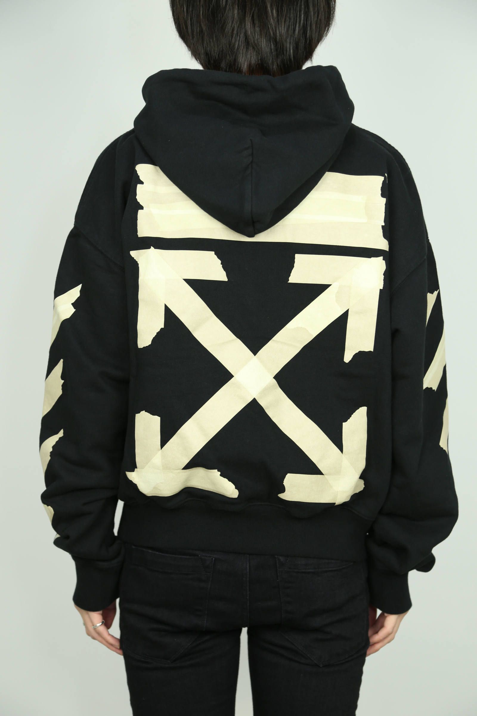 OFF-WHITE - TAPE ARROW OVER HOODIE / ブラック | Tempt