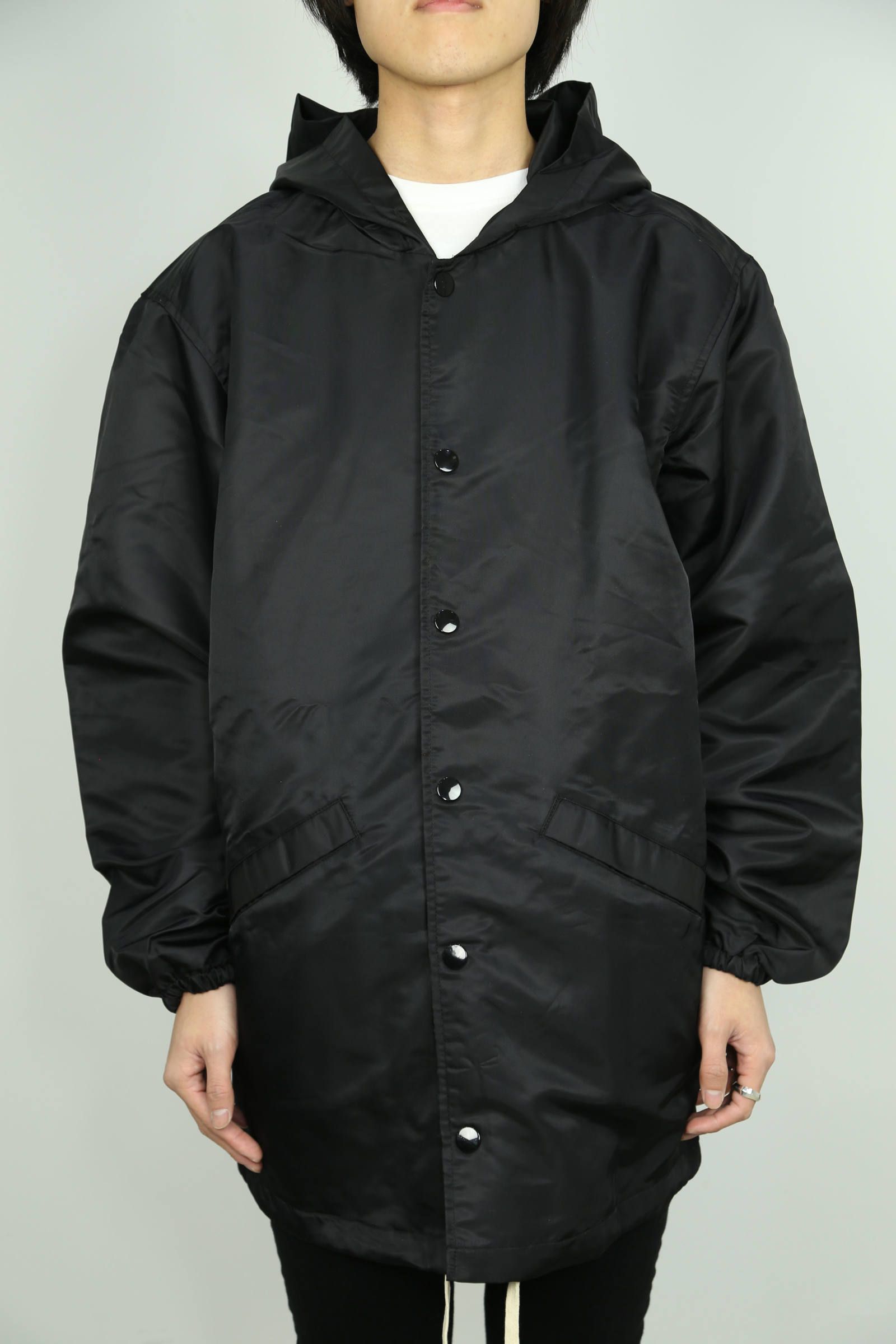 COACH JACKET HOODIE / ブラック