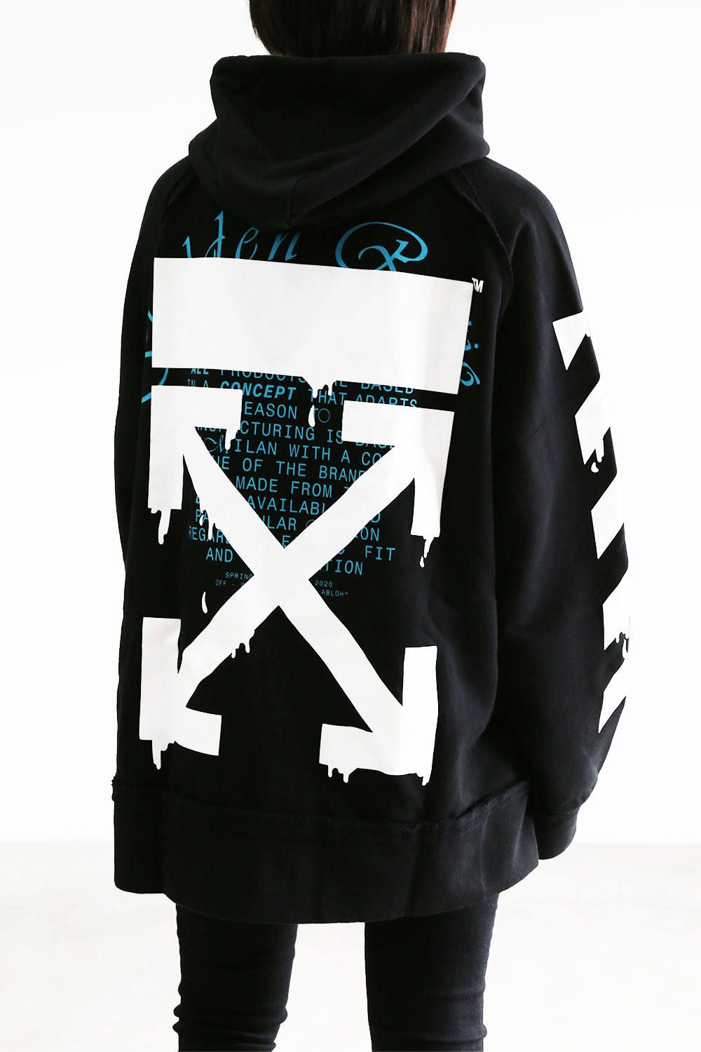 OFF-WHITE - DRIPPING ARROWS INCOMP HOODIE / ブラック ...