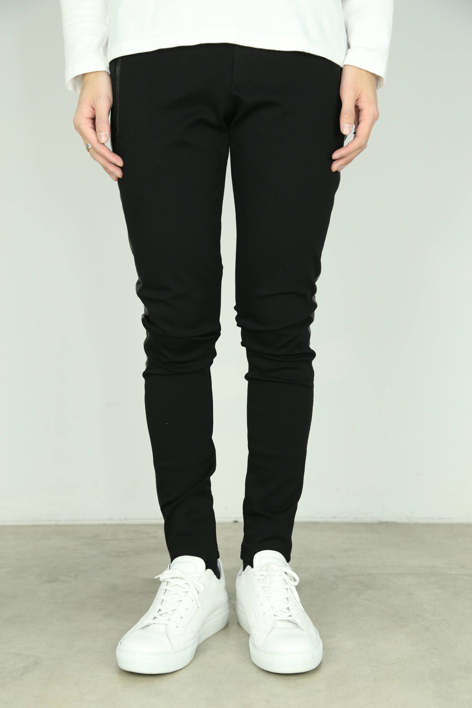【人気継続商品】LEATHER LINE TRUCK PT / ブラック×ブラック