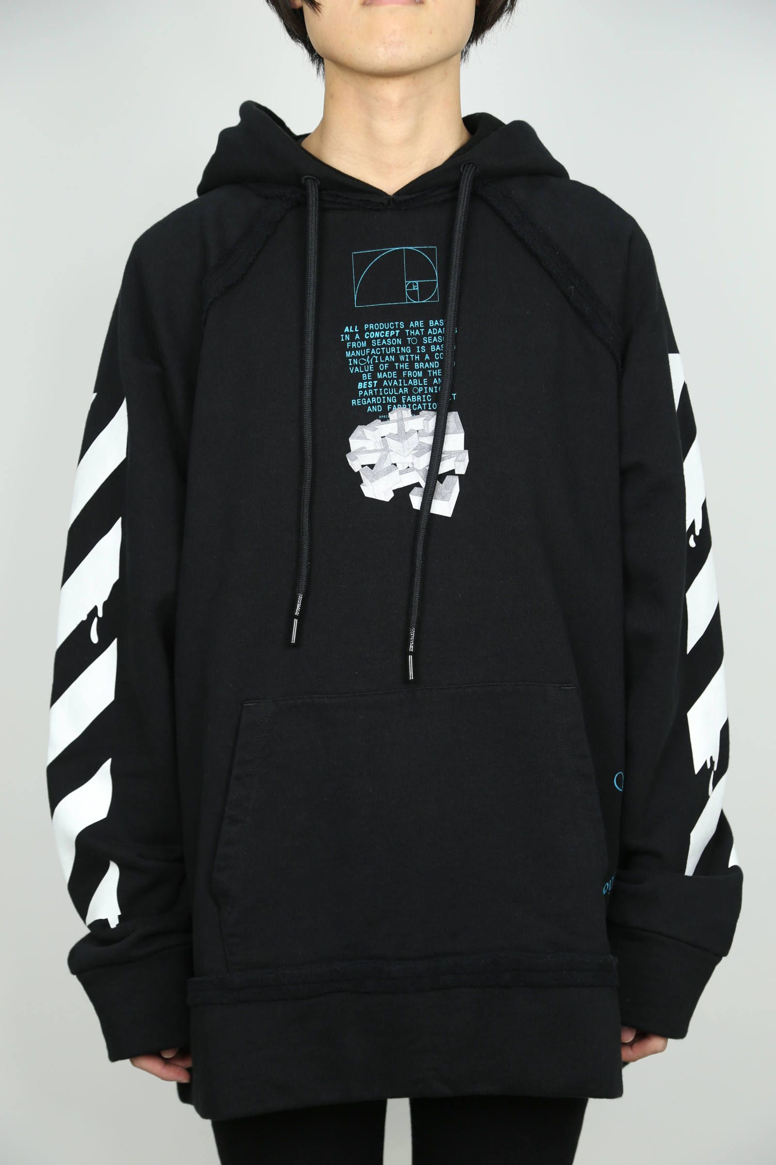 OFF-WHITE - DRIPPING ARROWS INCOMP HOODIE / ブラック | Tempt