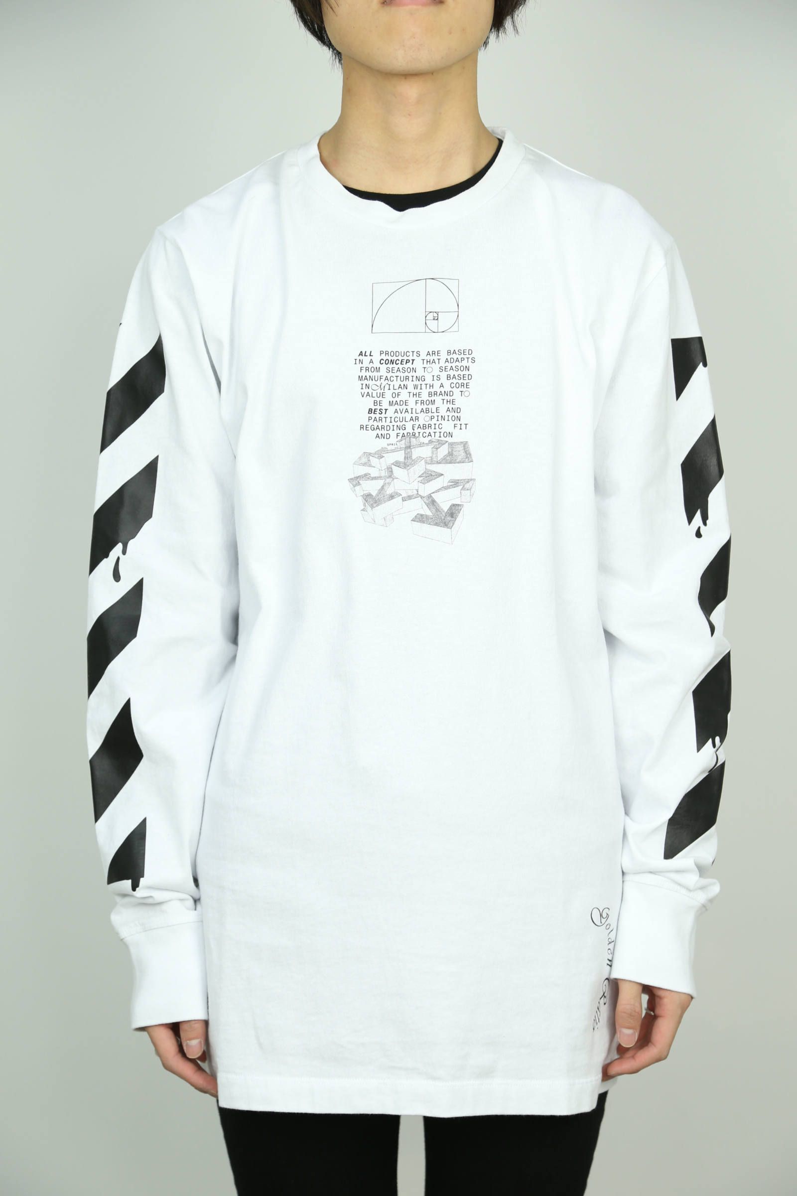 OFF-WHITE - DRIPPING ARROWS L/S TEE / ホワイト | Tempt