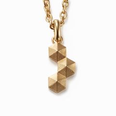 Honeycomb Studs Pendant - L / ゴールド