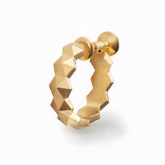 Honeycomb Studs Ring Earring - L / ゴールド