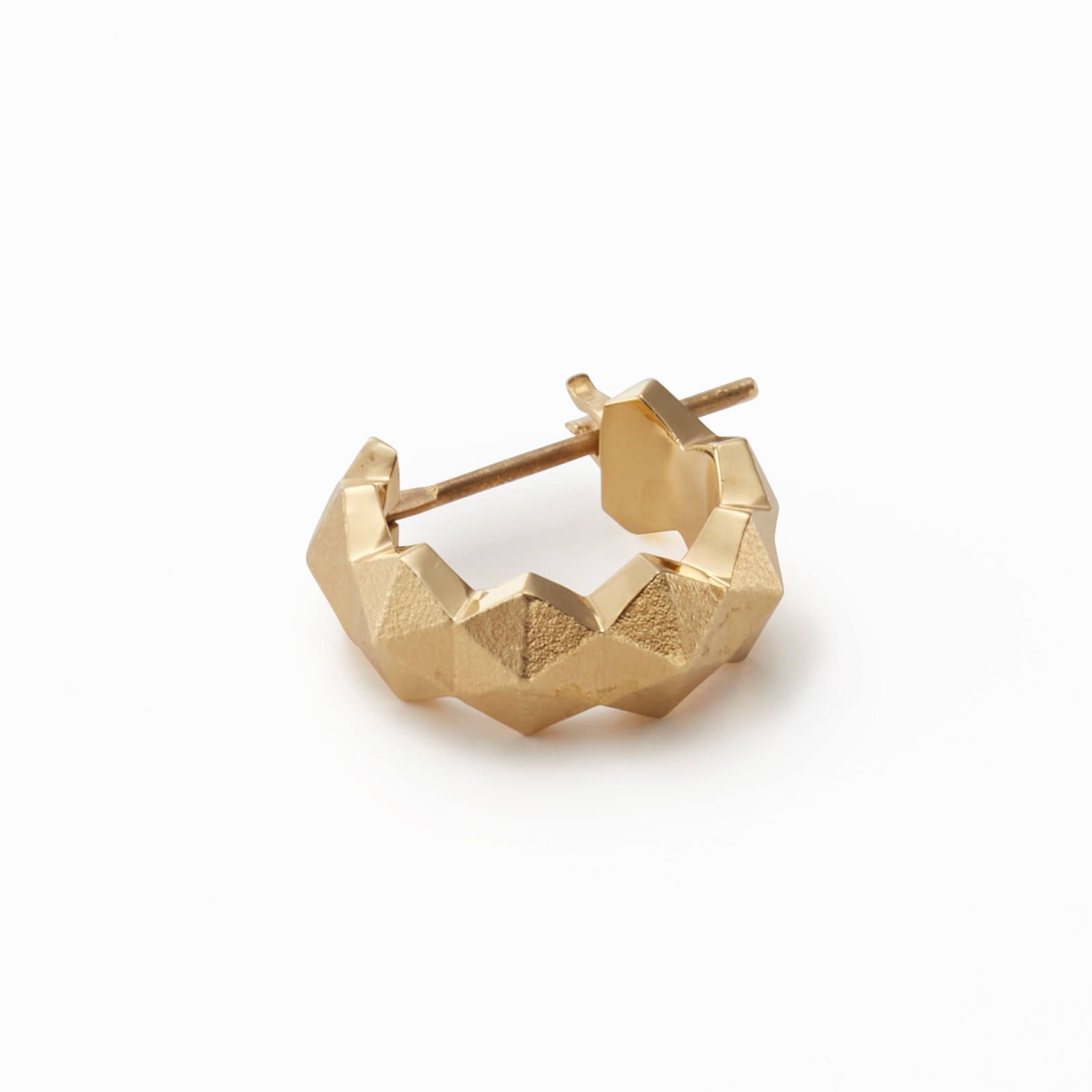 Honeycomb Studs Ring Pierce - S / ゴールド
