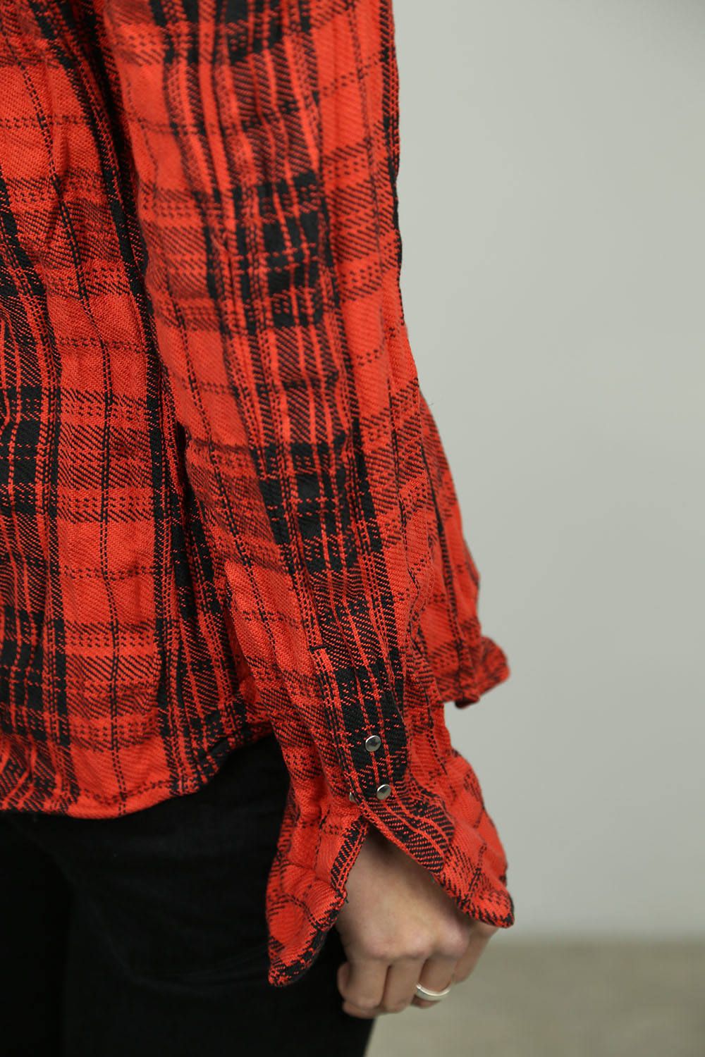 Cohesive and co shop red flannel jacket