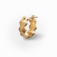 Honeycomb Studs Ring Pierce - S / ゴールド