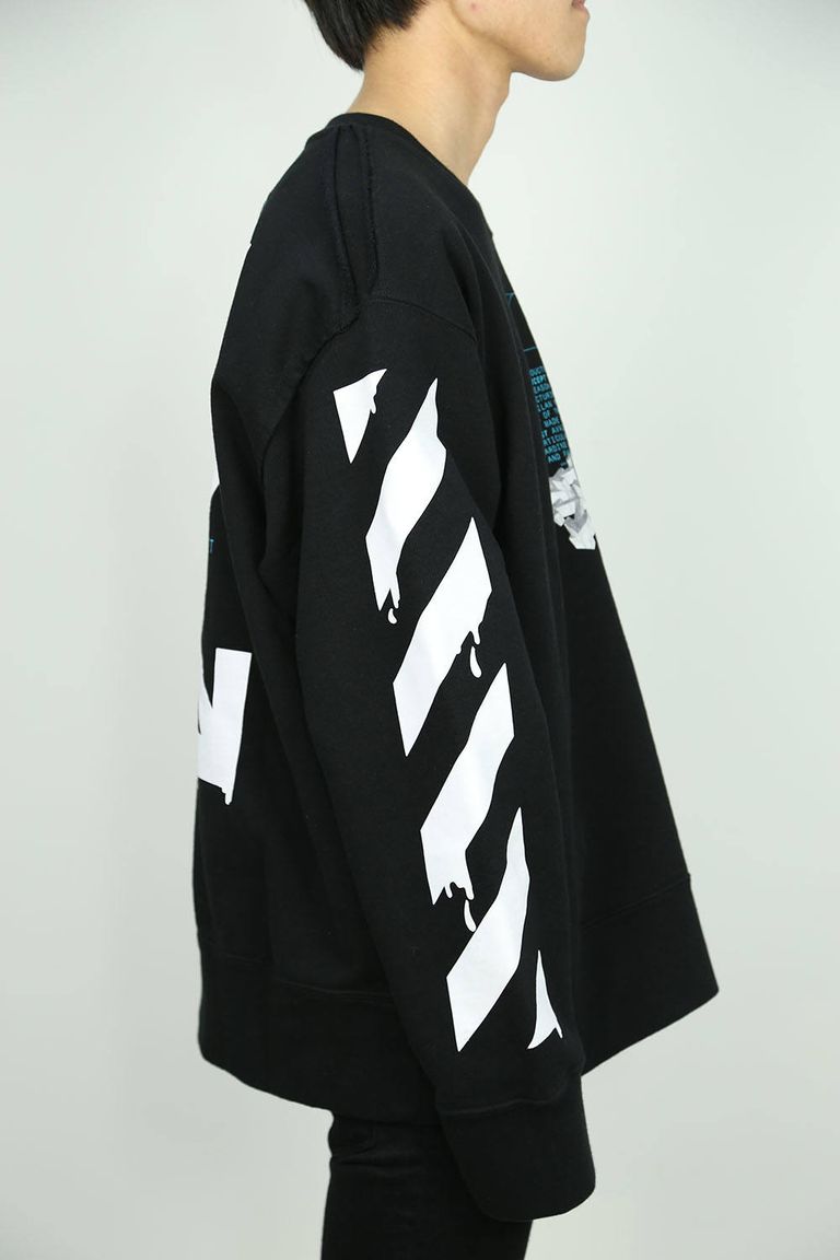 OFF-WHITE Dripping Arrows Incompiuto Sweatshirt Black Men's - SS20 - US