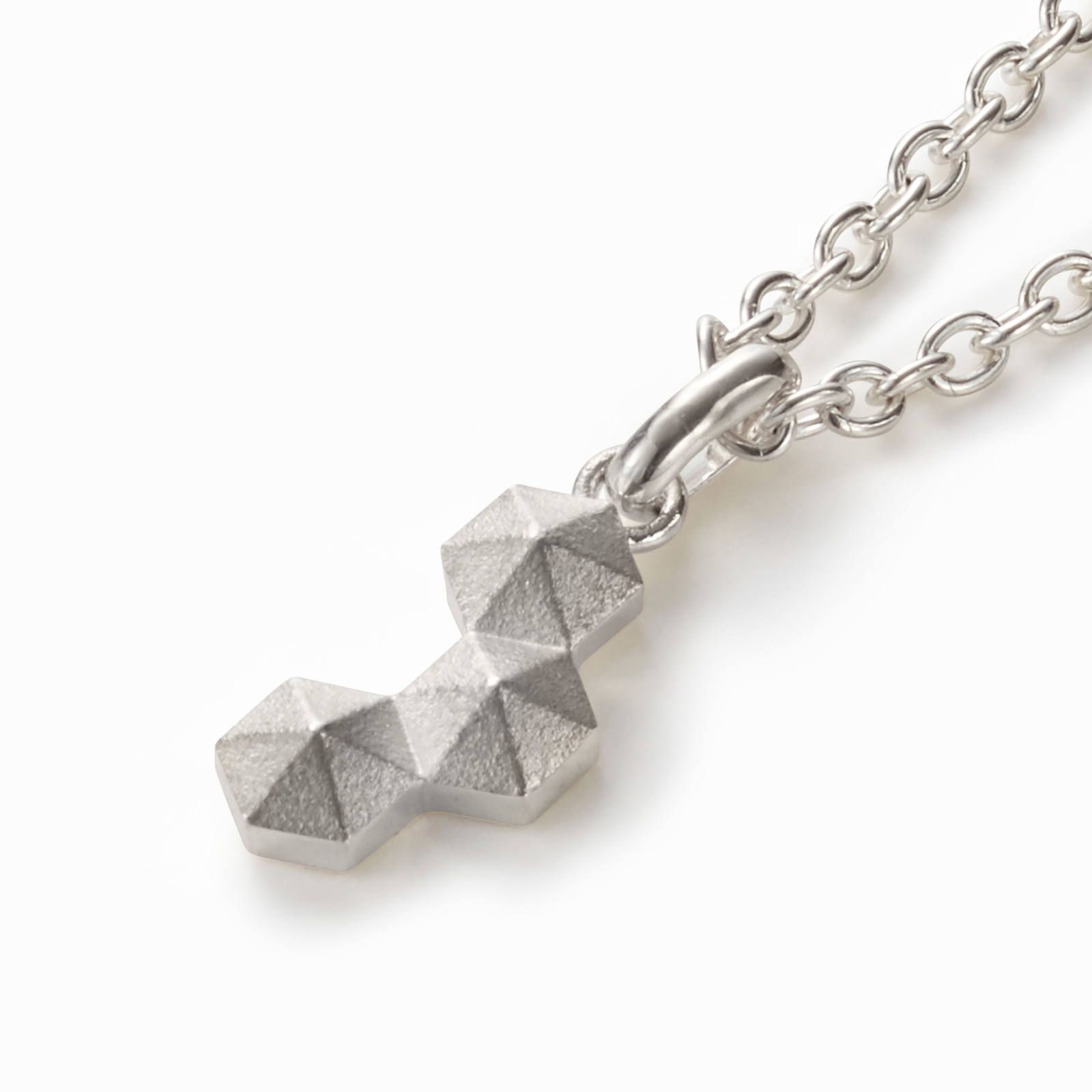 Honeycomb Studs Pendant - L / シルバー