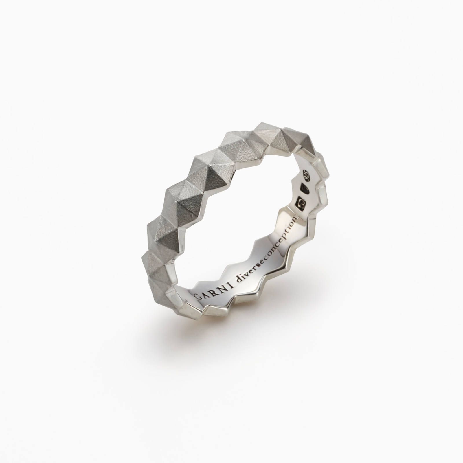 Honeycomb Studs Ring - S / シルバー