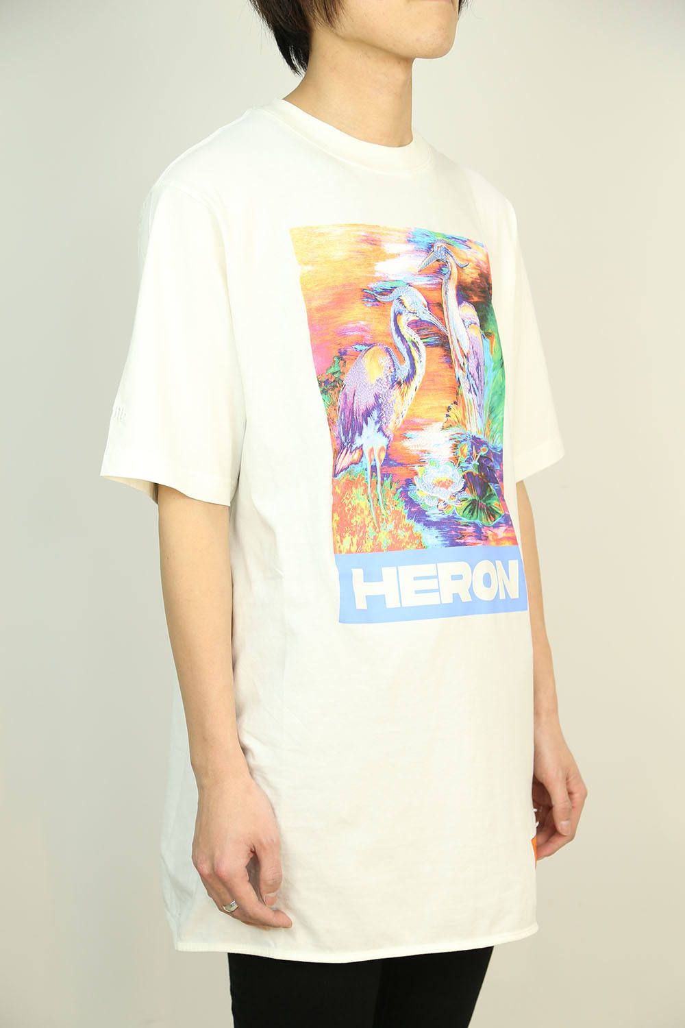 HERON PRESTON - T-SHIRT OVER / ホワイトマルチカラー | Tempt