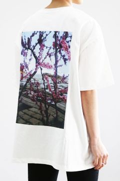 FLOWER PHOTO S/S TEE / ホワイト