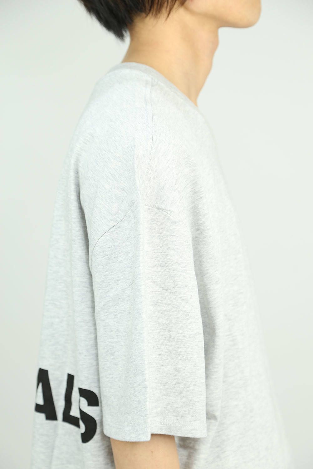 BACK LOGO S/S TEE / グレー