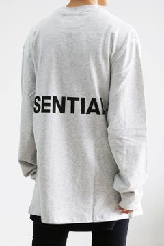 BACK LOGO L/S TEE / グレー