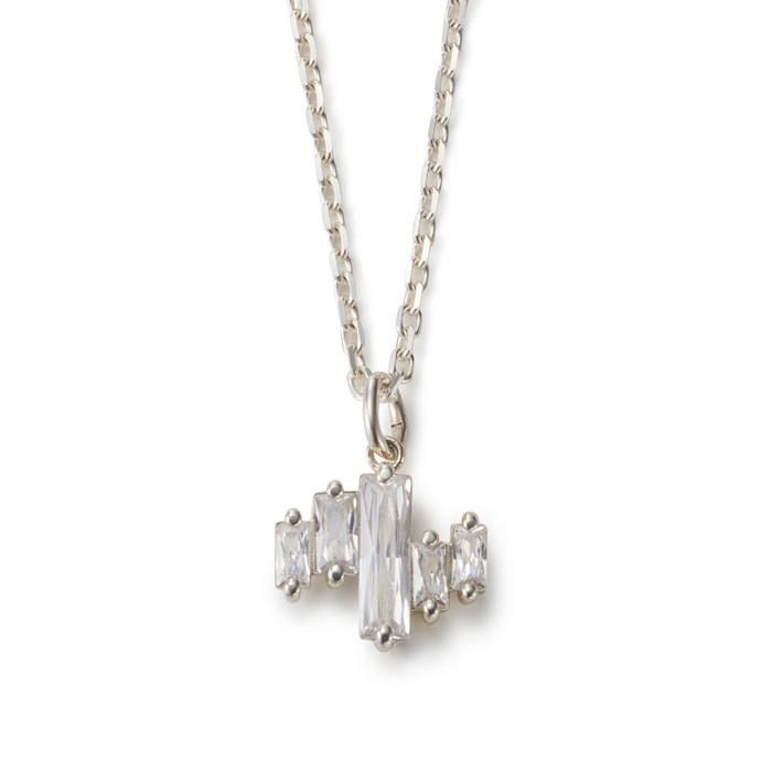 Multiple Crystal Pendant / シルバー