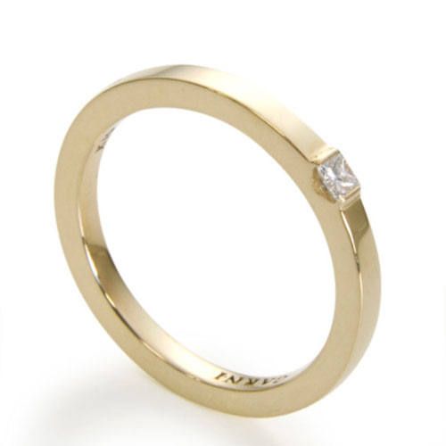 K10YG Square Dia Ring