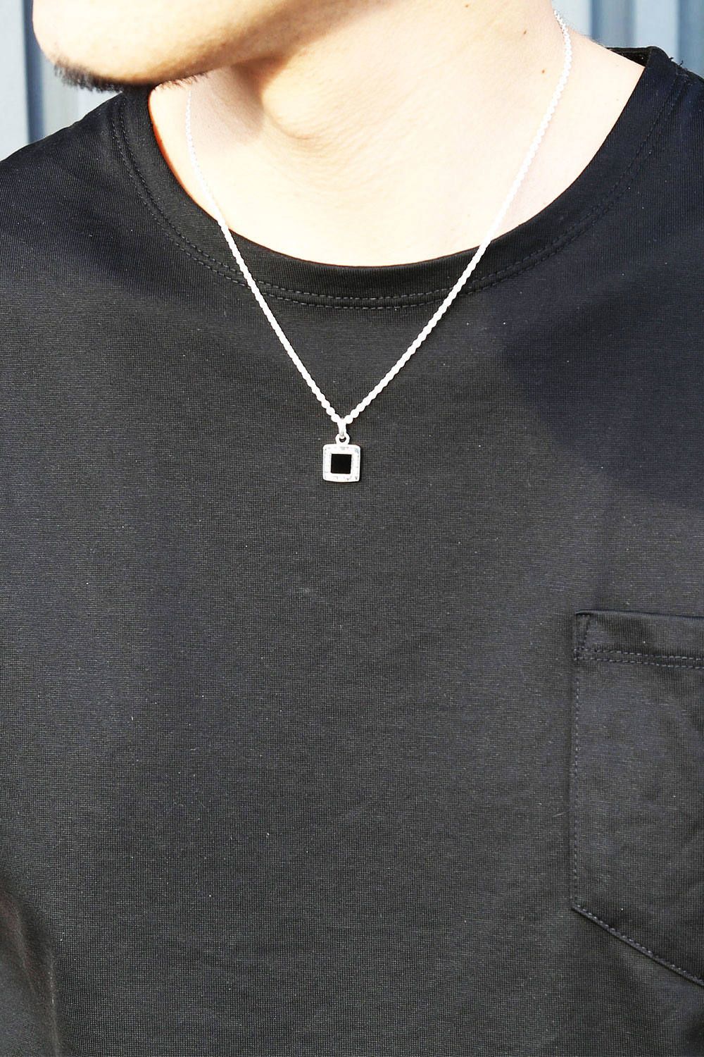 GARNI - Square Onyx Pendant | Tempt