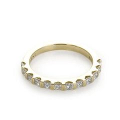 K10YG Square Dia Half Ring