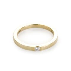 K10YG Square Dia Ring