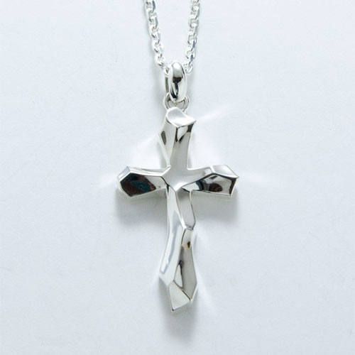 garni ガルニ Unbashed Cross Pendant - S paris-epee.fr