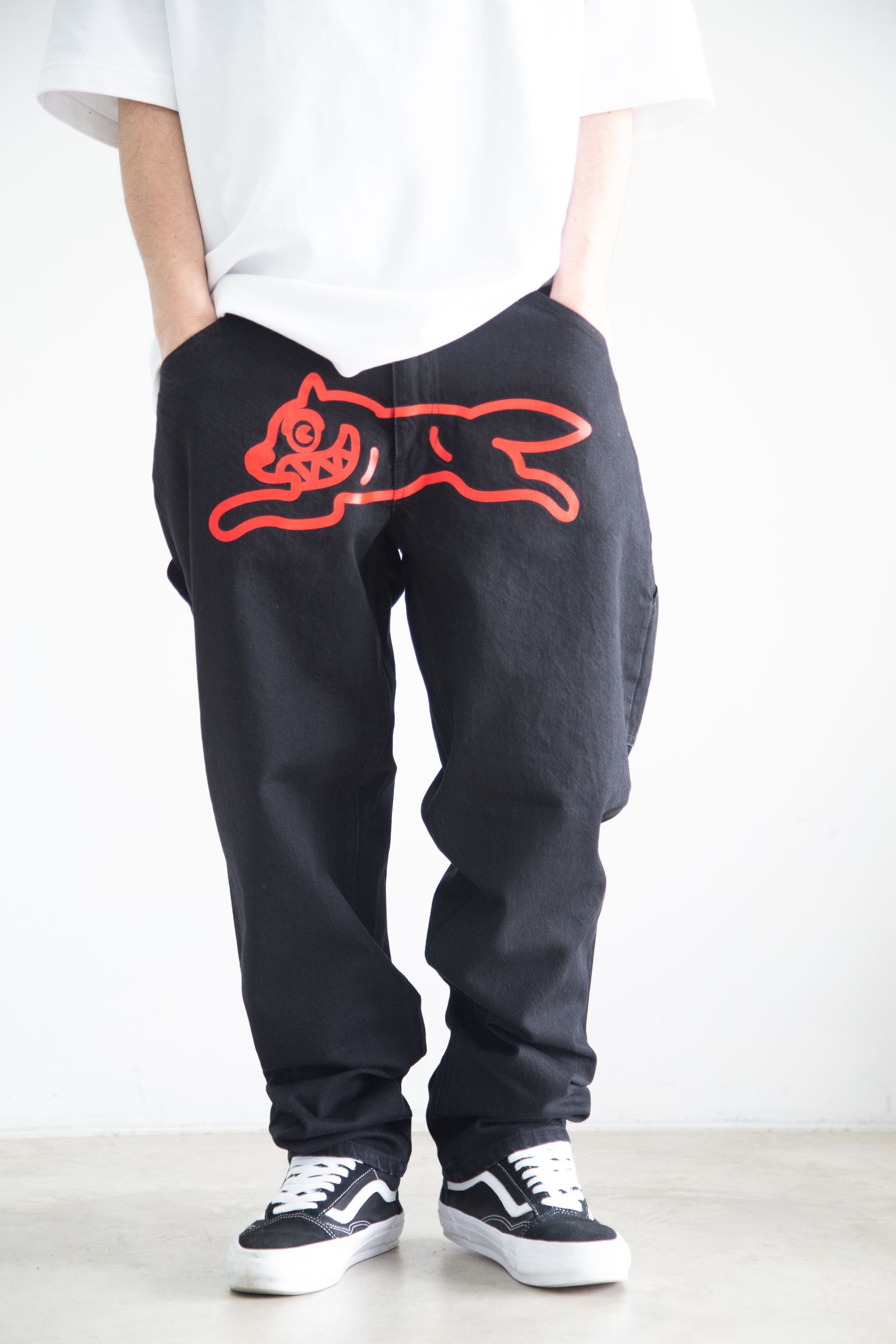 Z)【BLINGLEADS】腰巻風 DENIM PANT/JNF24013（デニムパンツ
