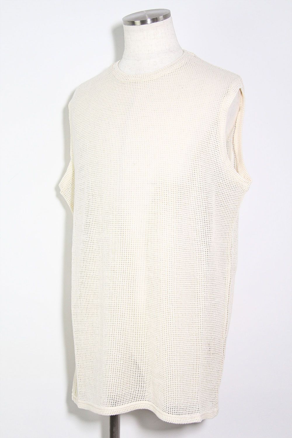 メッシュニットタンクトップ / Mesh Knit Tank Top / アイボリー / ag-11100