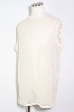 メッシュニットタンクトップ / Mesh Knit Tank Top / アイボリー / ag-11100