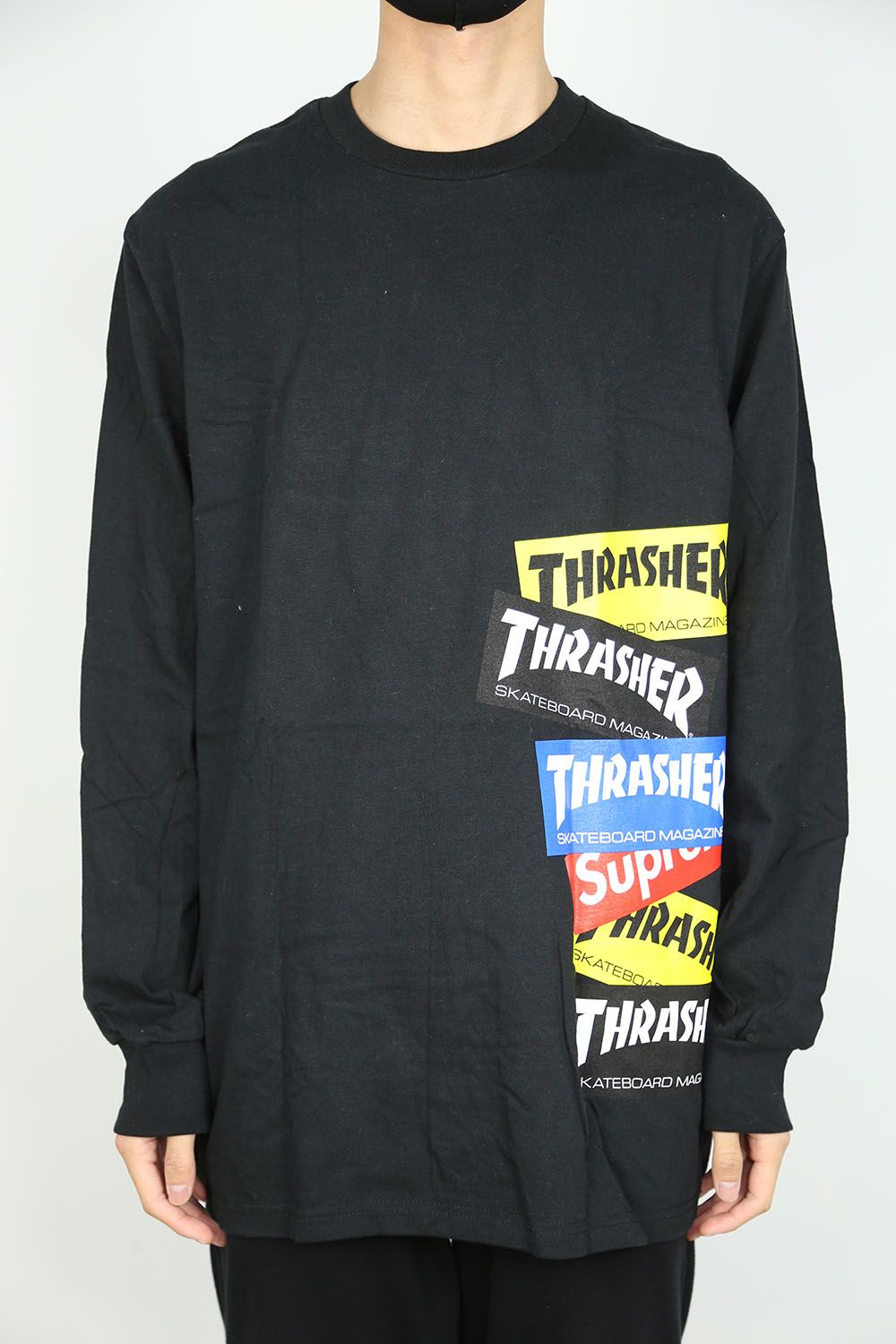 SUPREME 21AW Thrasher Multi Logo L/S Tee