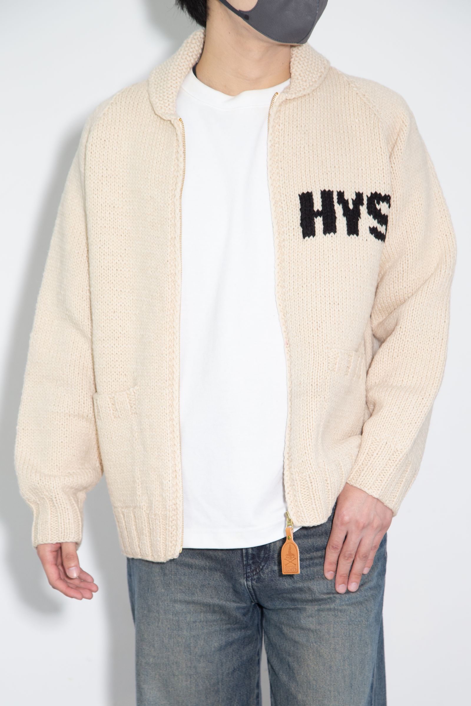 HYSTERIC GLAMOUR - VIXEN GIRL編込 カウチン / ホワイト | Tempt