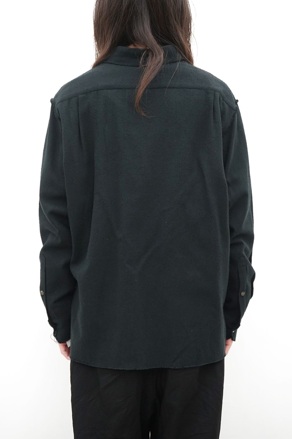 Inside-Out Raw-Edge Shirt