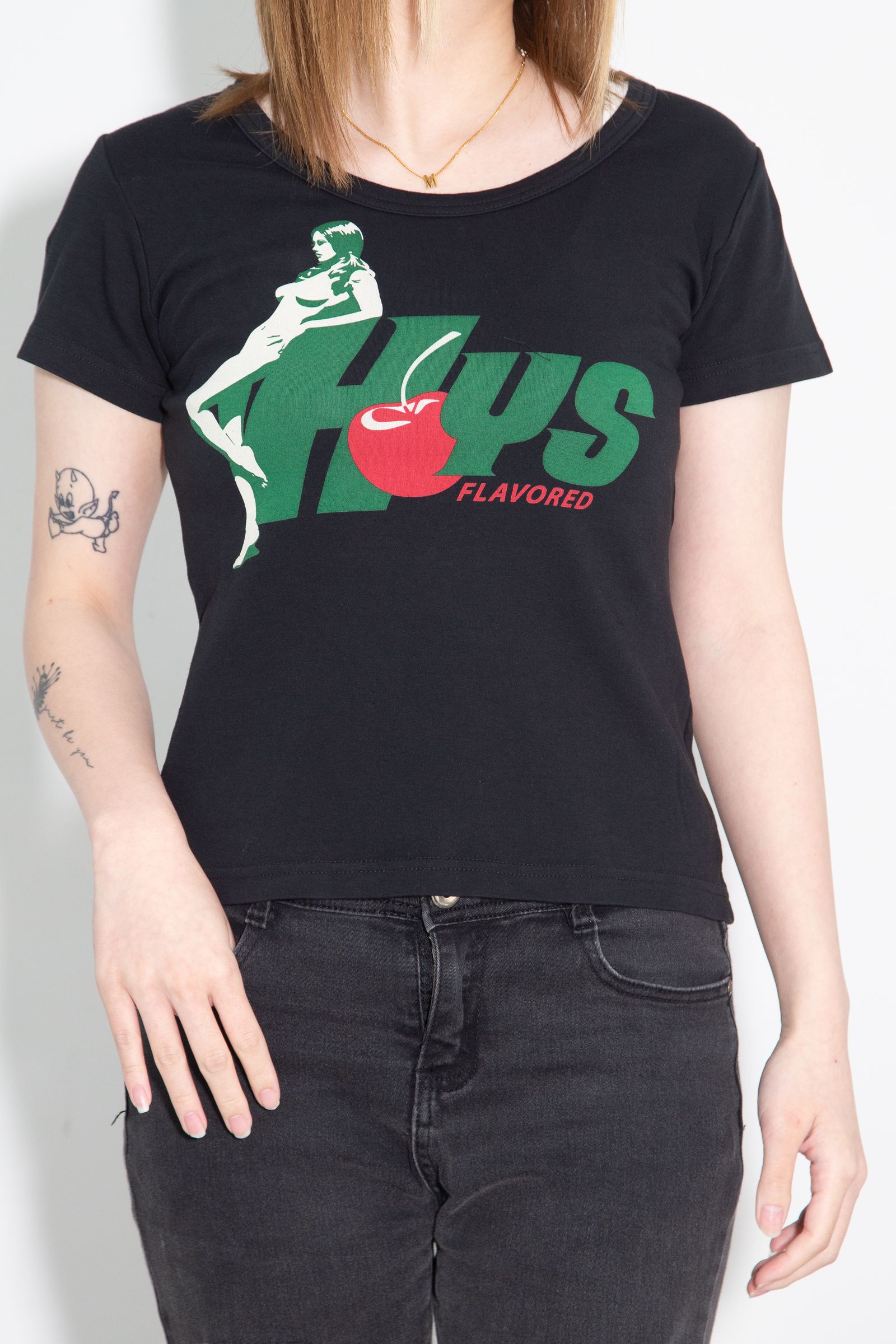 HYS FLAVOR チビTシャツ / ブラック