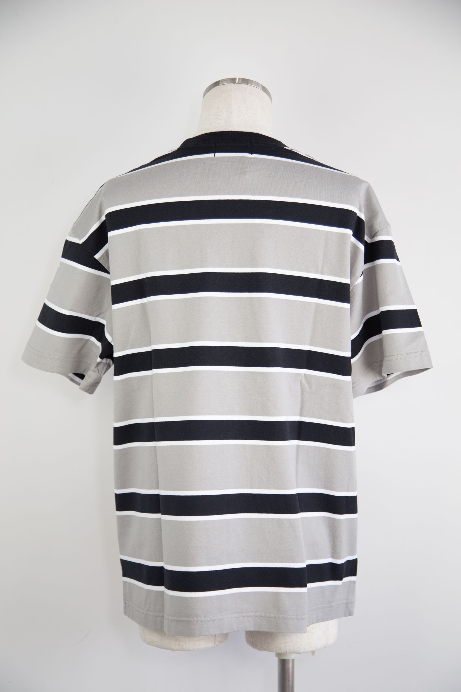 XL91 STRIPED S/S TEE / グレー