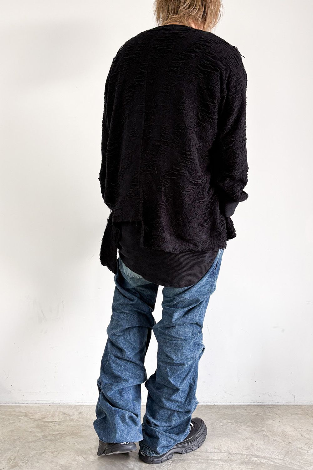 デニムタックスリムバギーパンツ / Denim Tuck Slim Baggy Pants / ブルー / ag-8060