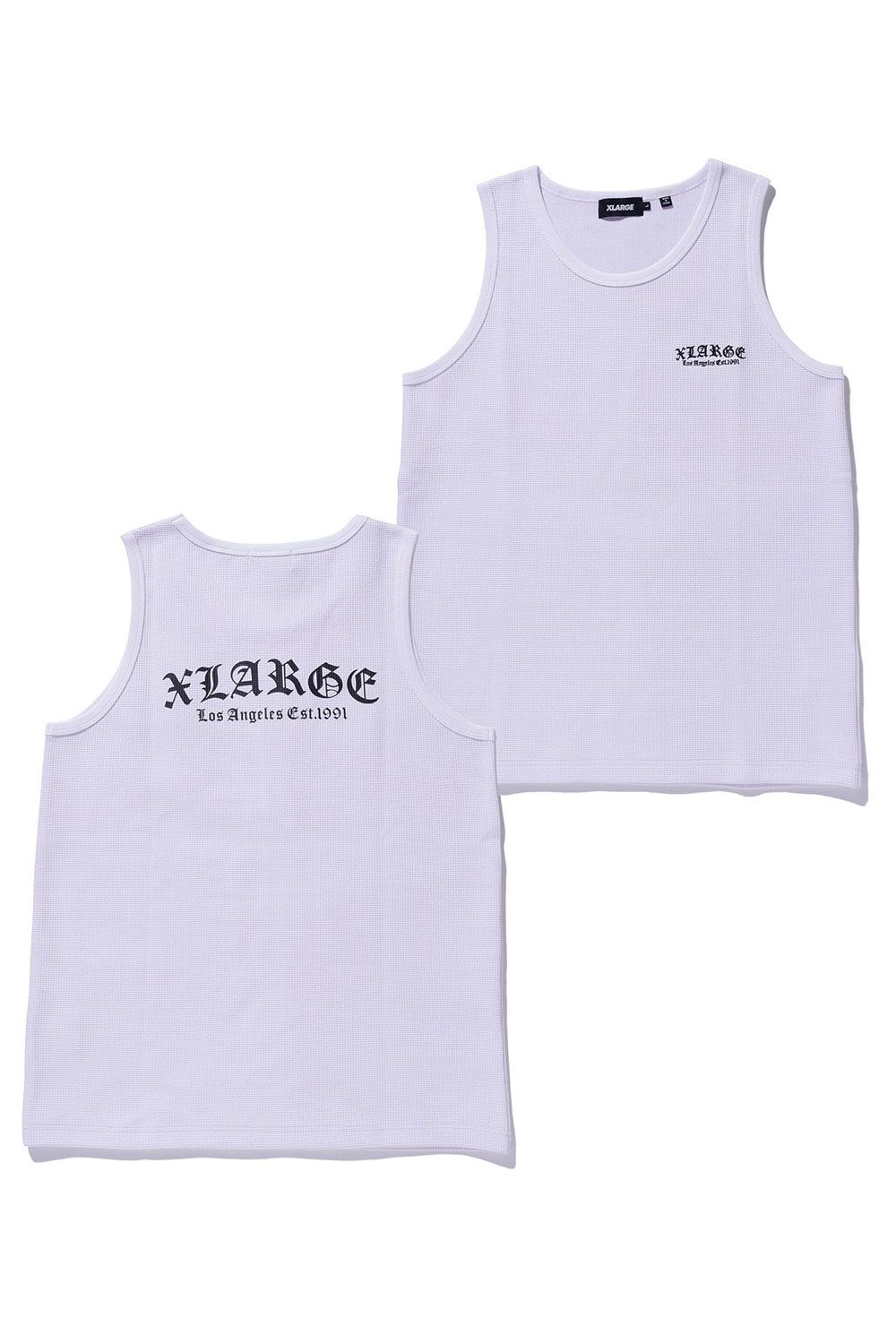 OLD ENGLISH WAFFLE TANK TOP / ホワイト