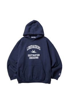 COLLEGE LOGO HOODIE / ネイビー
