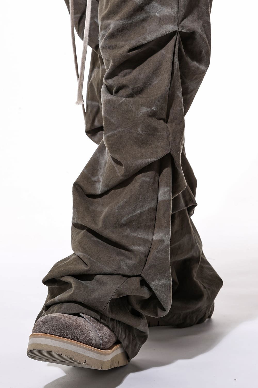 Vintage Dyed Tuck Buggy Pants / カーキ