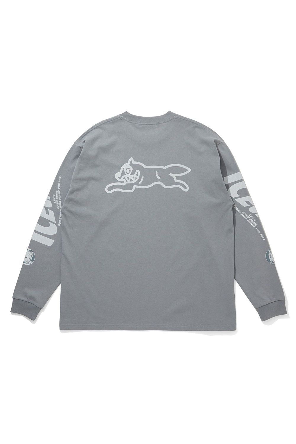 【ICECREAM】 COTTON LS T-SHIRT IC / チャコールグレー