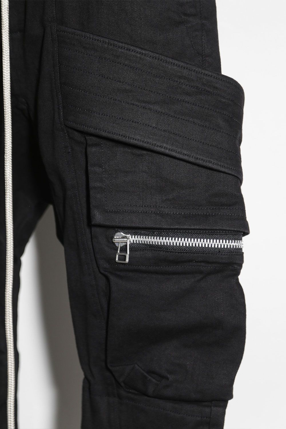 サルエルカーゴスキニーデニム / Denim Cargo Sarouel Skinny / ブラック / ag-6036-1