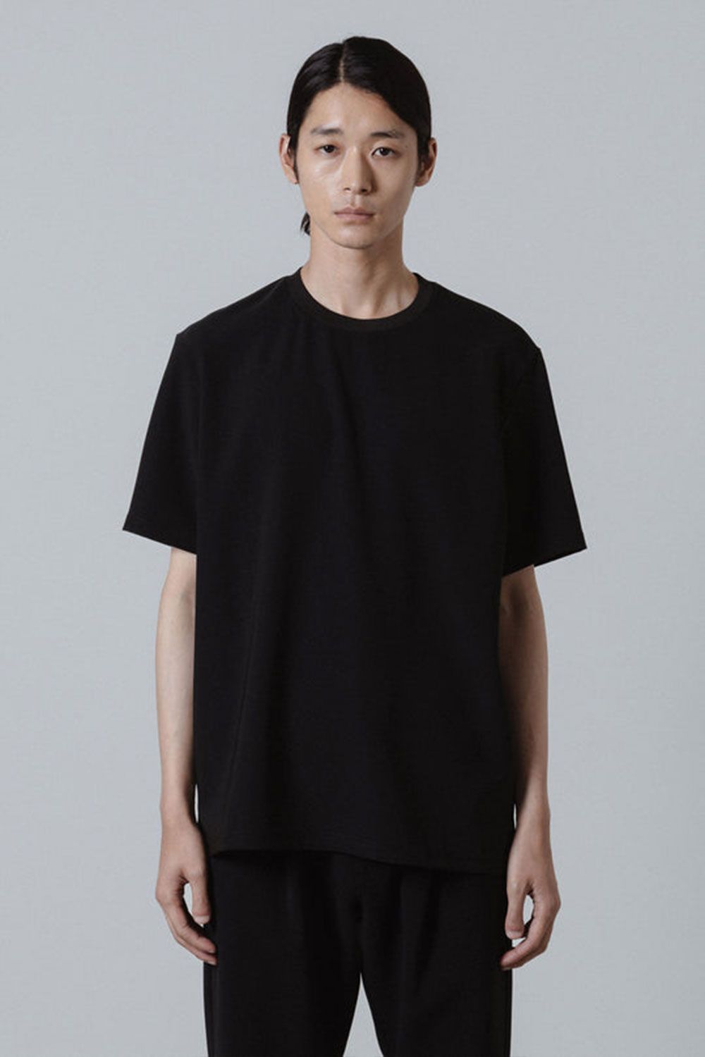 ハイウェットジャージー スリムフィットカットソーS/S / ブラック