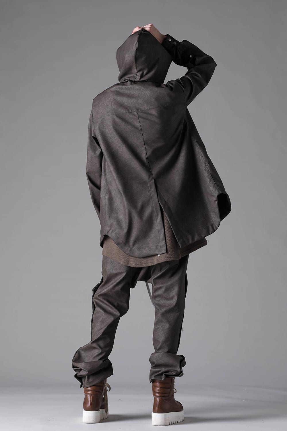 Vegan Leather Sarouel Flare Pants